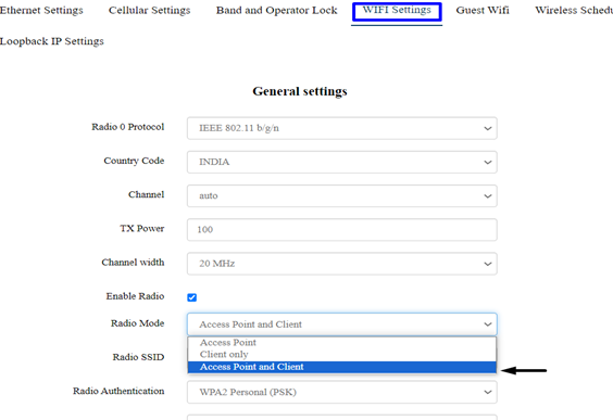 Access point and Client