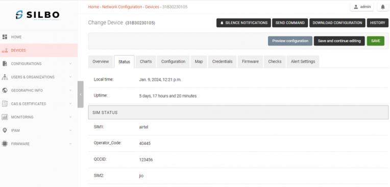 Figure-2.2: Device Status