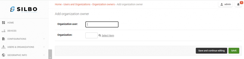 Figure-4.3.1: Add Organization Owner