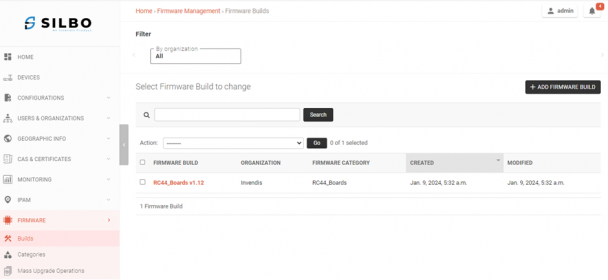 Figure-8.1: Firmware Builds